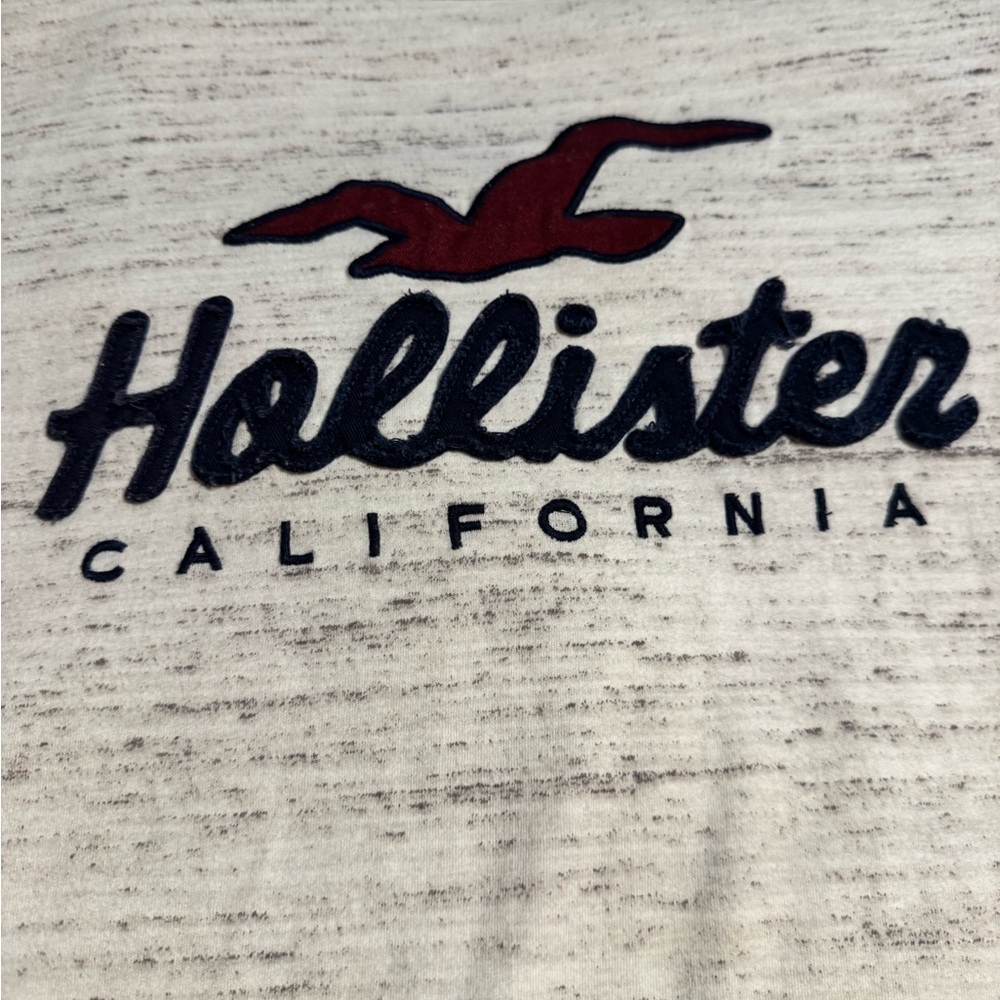 Hollister Cream and Black Short Sleeve Tee - Picture 4 of 5